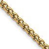 Chisel Stainless Steel Polished Yellow IP-plated 4mm 18 inch Wheat Chain