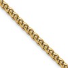 Chisel Stainless Steel Polished Yellow IP-plated 5mm 22 inch Wheat Chain