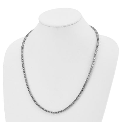 Chisel Stainless Steel Polished 24 inch Franco Chain