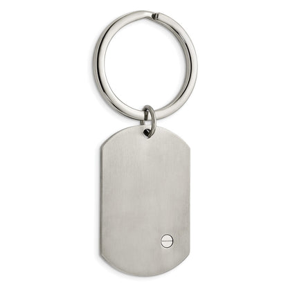 Chisel Stainless Steel Brushed and Polished 8.25 inch Bracelet, Money Clip and Key Ring Set