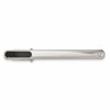 Chisel Stainless Steel Polished with Black Carbon Fiber .03 Carat Diamond Tie Bar