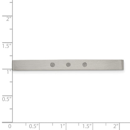 Chisel Stainless Steel Brushed with Resin Tie Bar