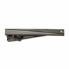 Chisel Stainless Steel Brushed and Polished Gunmetal IP-plated with CZ Tie Bar