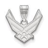 Sterling Silver Rhodium-plated LogoArt U.S. Air Force Medium Pendant