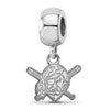 Sterling Silver Rhodium Plated Major League Baseball LogoArt Pittsburgh Pirates Dangle Bead