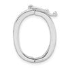 Sterling Silver 22.1 x 17.2mm Multi-Strand Pearl Shortener