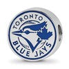 SS/Rh-p Major League Baseball LogoArt Toronto Blue Jays Enameled Bead