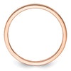 14K Rose Gold 1.2mm Flat Satin Stackable Band Size 6