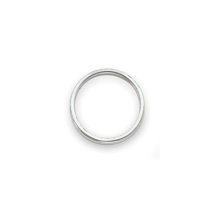 14k White Gold Polished 2mm Stackable Band Size 7.5