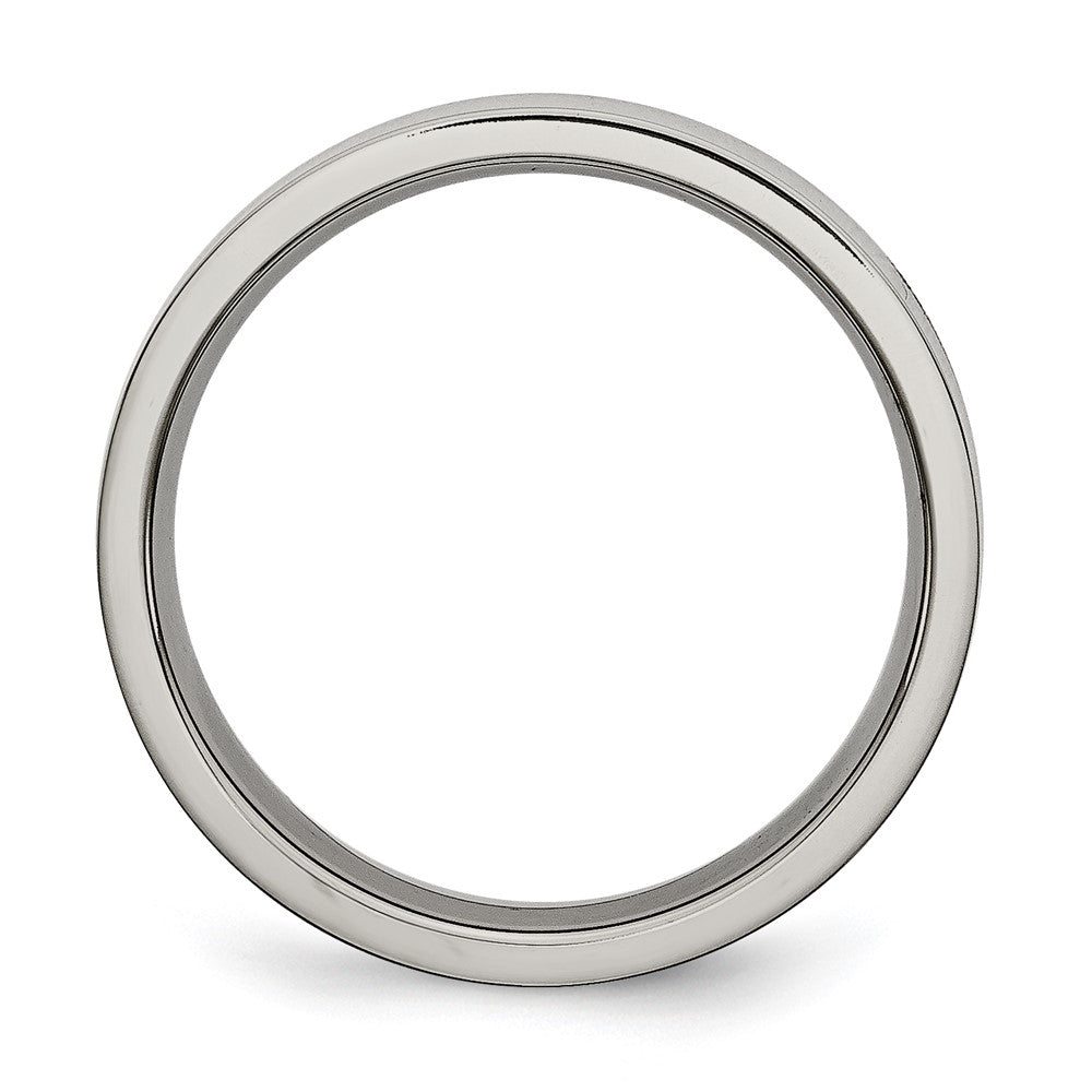 Chisel Titanium Polished 5mm Flat Band