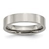 Chisel Titanium Polished 5mm Flat Band