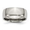 Chisel Titanium Polished 8mm Half Round Band