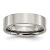 Chisel Titanium Polished 6mm Flat Band
