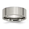 Chisel Titanium Brushed 8mm Flat Band