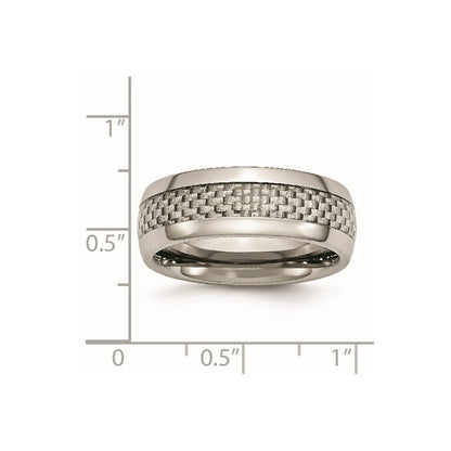 Chisel Stainless Steel Polished CZ Circle Post Earrings