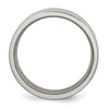 Chisel Titanium Polished 8mm Flat Band