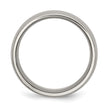 Chisel Titanium Brushed and Polished 10mm Grooved Band