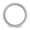 Chisel Titanium Brushed and Polished 10mm Grooved Band