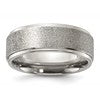 Chisel Titanium Polished Laser-cut Center 8mm Band