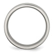 Chisel Titanium Brushed Center 6mm Grooved Band