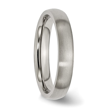 Chisel Titanium Brushed 4mm Half Round Band