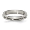 Chisel Titanium Brushed 4mm Half Round Band