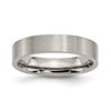 Chisel Titanium Brushed 5mm Flat Band