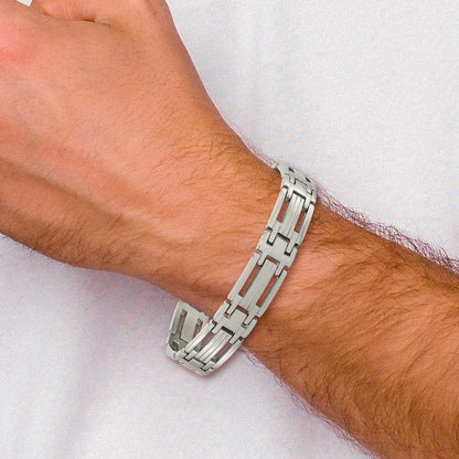 Chisel Titanium Polished 8.5 inch Bracelet