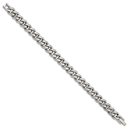 Titanium Polished 10.00mm Curb 9in Bracelet