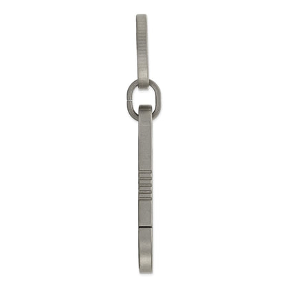 Chisel Titanium Brushed Carabiner Key Ring