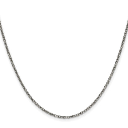 Chisel Titanium Polished 2.25mm 24 inch Cable Chain