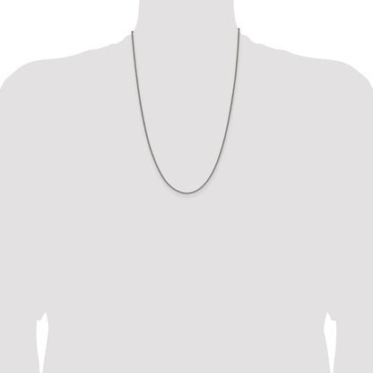 Chisel Titanium Polished 2.25mm 24 inch Cable Chain