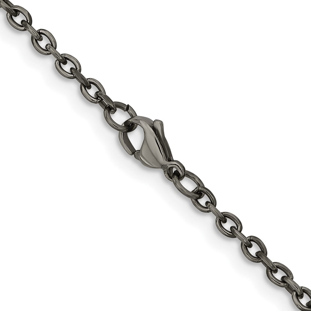 Chisel Titanium Polished 2.9mm 20 inch Cable Chain