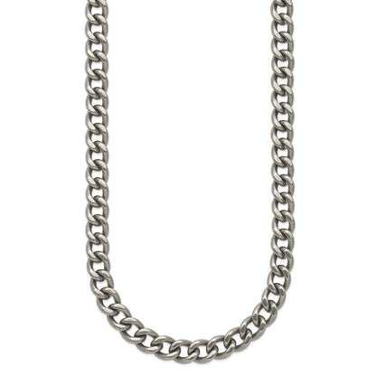Chisel Titanium Polished 7.5mm 24 inch Curb Chain