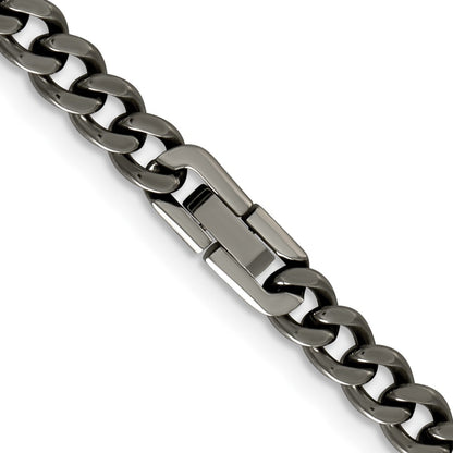 Chisel Titanium Polished 7.5mm 22 inch Curb Chain