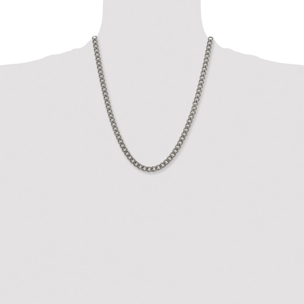 Chisel Titanium Polished 7.5mm 22 inch Curb Chain