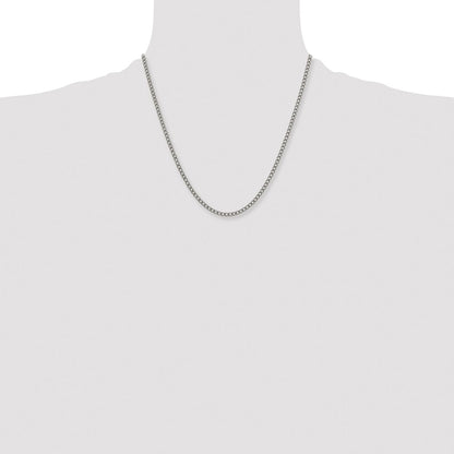 Chisel Titanium Polished 3.5mm 20 inch Curb Chain