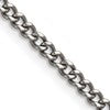 Chisel Titanium Polished 3.5mm 20 inch Curb Chain