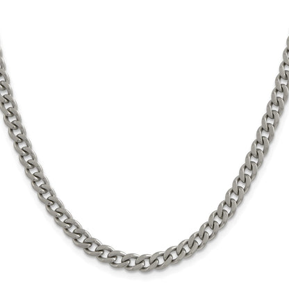 Chisel Titanium Polished 5.5mm 22 inch Curb Chain