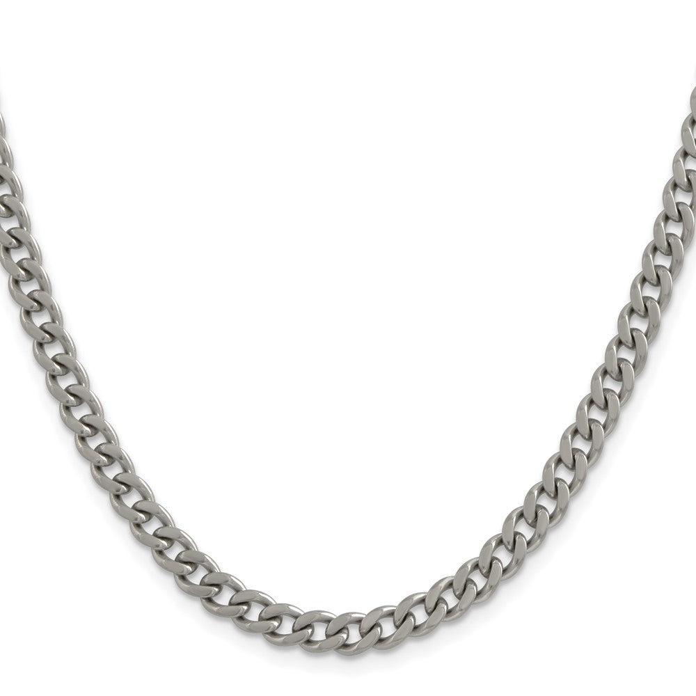 Chisel Titanium Polished 5.5mm 20 inch Curb Chain