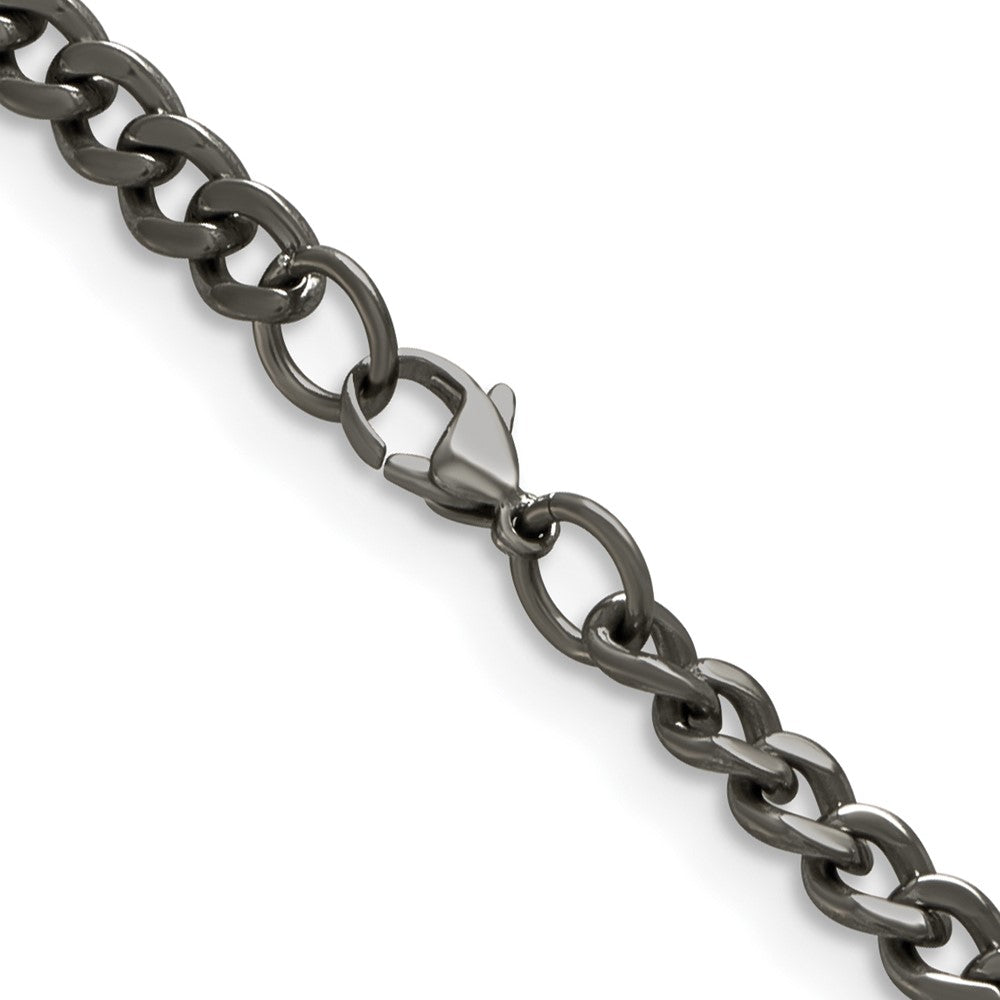 Chisel Titanium Polished 5.5mm 20 inch Curb Chain