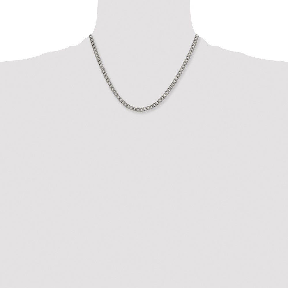 Chisel Titanium Polished 5.5mm 18 inch Curb Chain