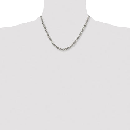 Chisel Titanium Polished 5.5mm 18 inch Curb Chain