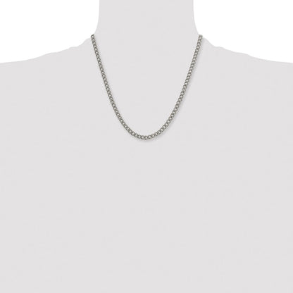 Chisel Titanium Polished 5.5mm 20 inch Curb Chain