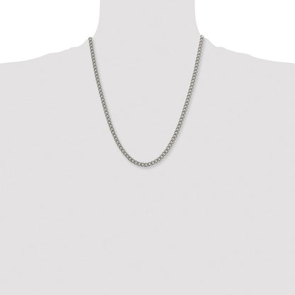 Chisel Titanium Polished 5.5mm 22 inch Curb Chain