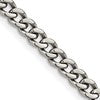 Chisel Titanium Polished 5.5mm 18 inch Curb Chain
