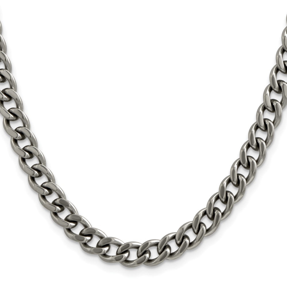 Chisel Titanium Polished 7.5mm 24 inch Curb Chain