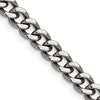 Chisel Titanium Polished 7.5mm 24 inch Curb Chain