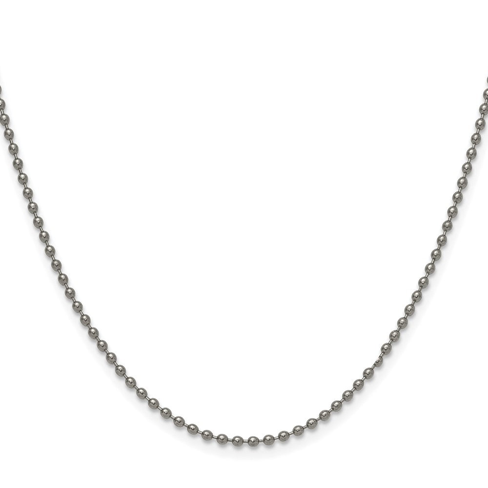 Chisel Titanium Polished 2.00mm 24 inch Ball Chain