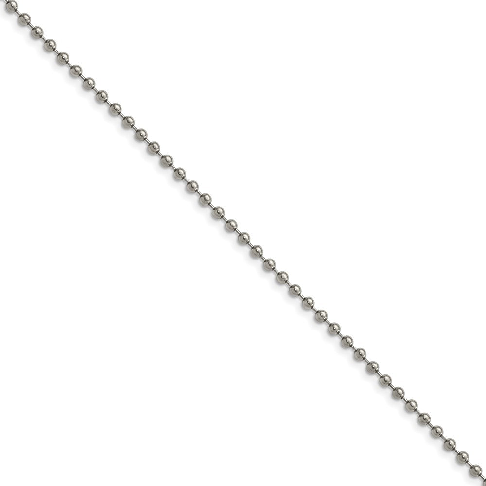 Chisel Titanium Polished 2.00mm 18 inch Ball Chain